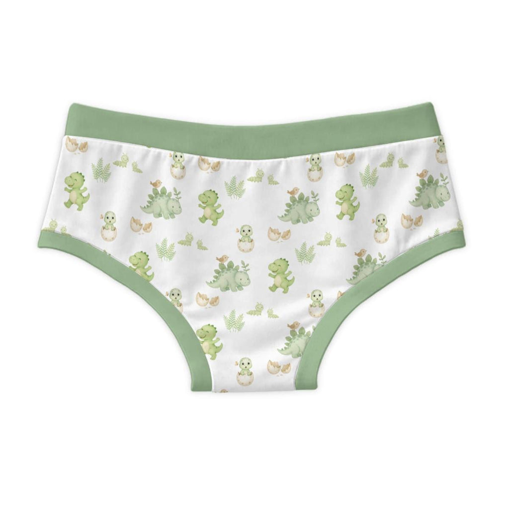 Men's Dinosaur Briefs, Cute Dinosaur Underwear for Men, 100% Cotton Printed Briefs, Green Dino Underwear, Novelty Adult Underwear
