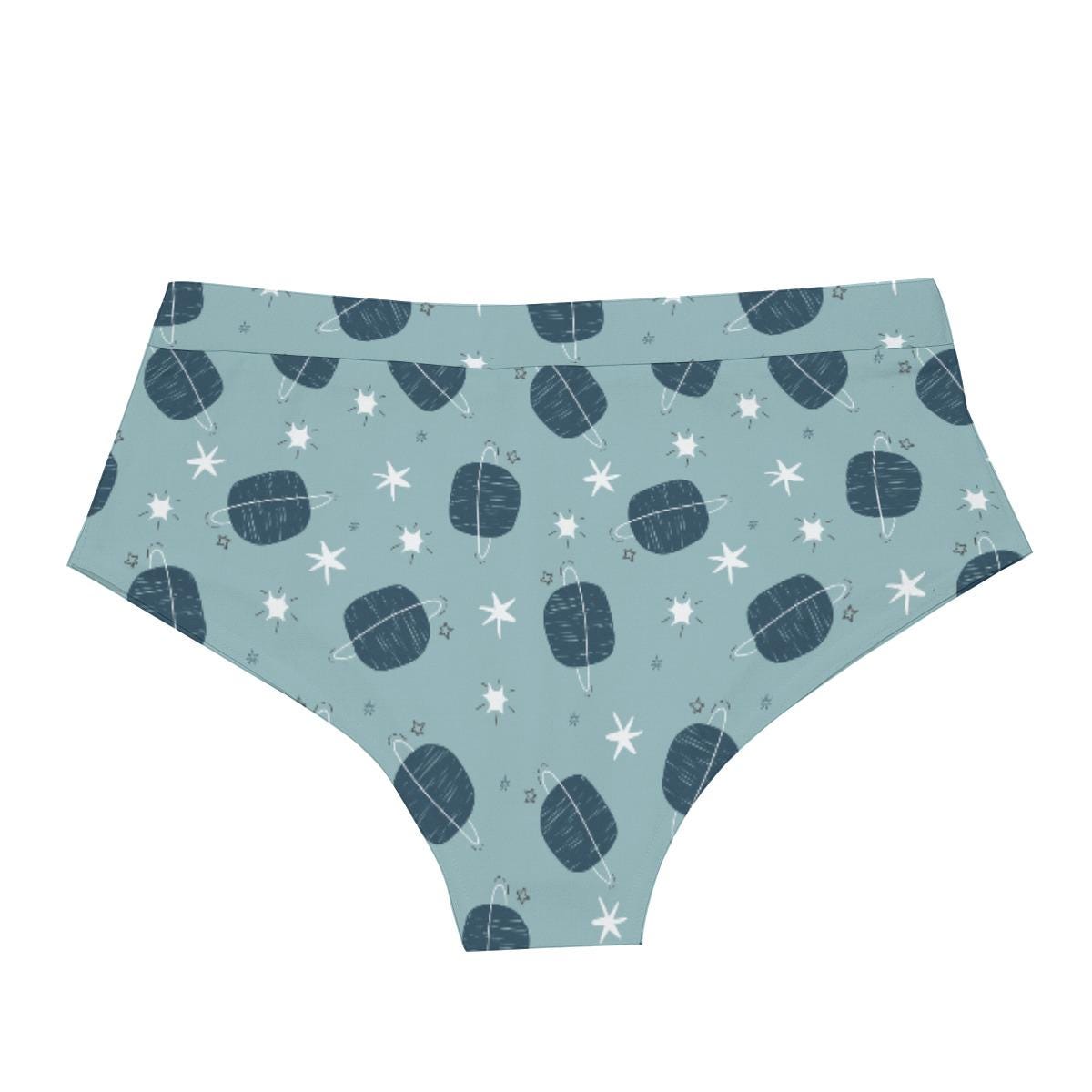 ABDL Space Planet Men's Briefs, Adult Baby Underwear, Cute Galaxy Low Rise Briefs, DL Underwear, Fun Men's Lingerie