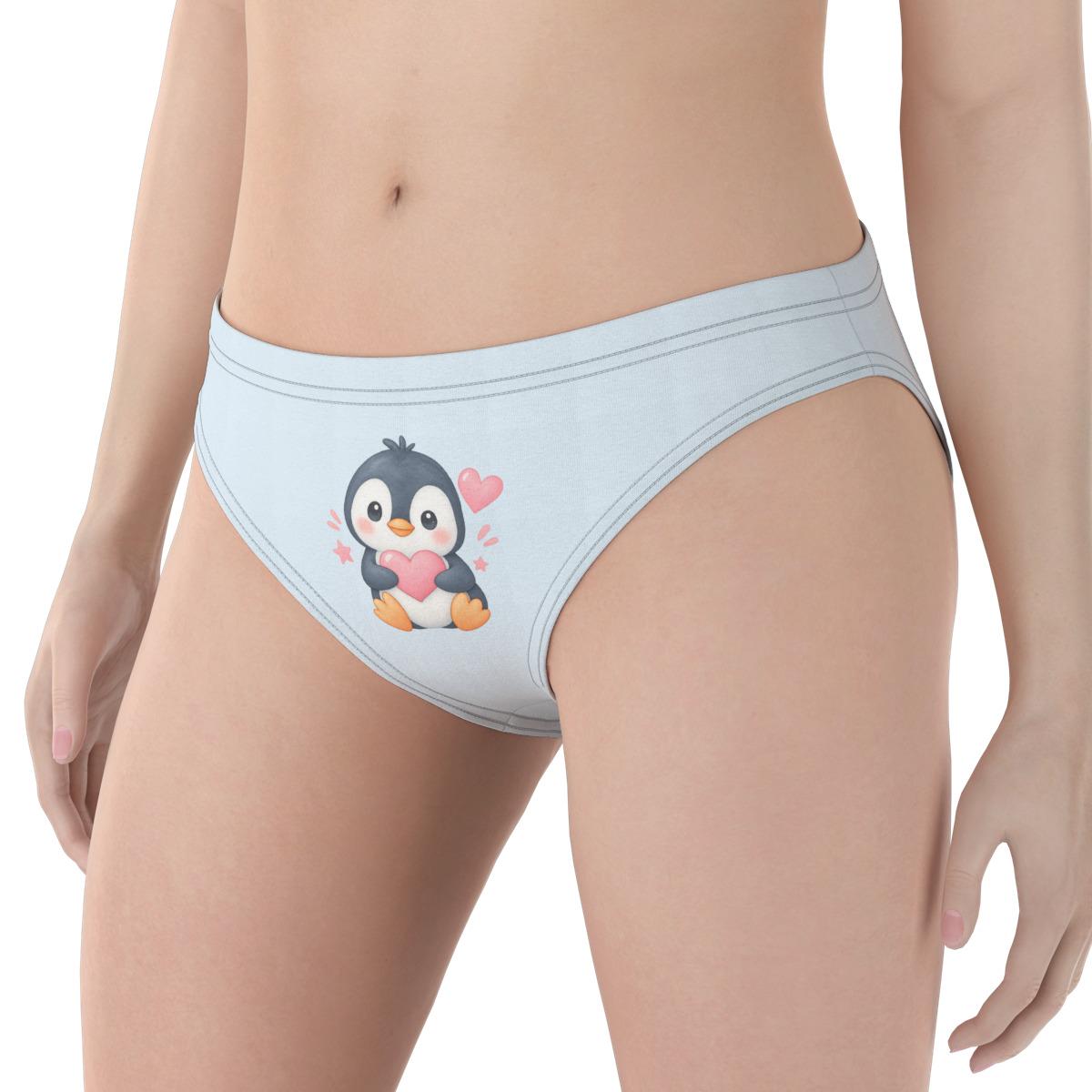 ABDL Penguin Panties for Women, Adult Baby Underwear, Cute Penguin Briefs, Kawaii Women's Underwear, Soft Stretch Panties, S-5XL