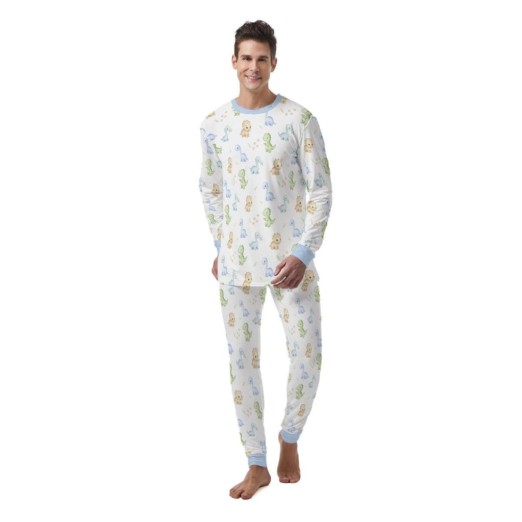 ABDL Dinosaur Pajamas, Adult Baby Pajama Set, Dino Sleepwear, Cute Adult Onesie Alternative, Little Space Loungewear, Kawaii Men's Pajamas