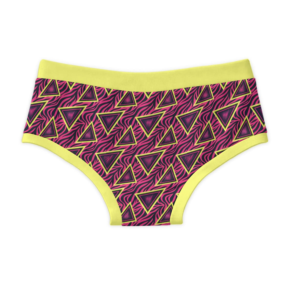 ABDL Adult Briefs - Synthwave Geometric Triangles Print 100% Cotton Undershorts
