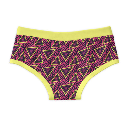 ABDL Adult Briefs - Synthwave Geometric Triangles Print 100% Cotton Undershorts