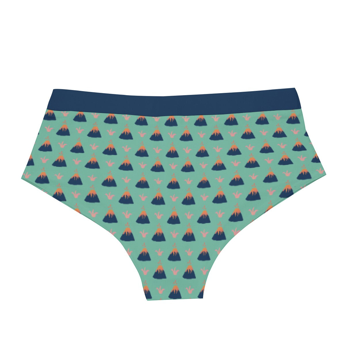 Men’s Low-Rise Briefs – Cute Volcano Print ABDL Underwear