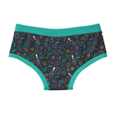 ABDL Adult Briefs - Neon Cosmic Bowling Print 100% Cotton Undershorts