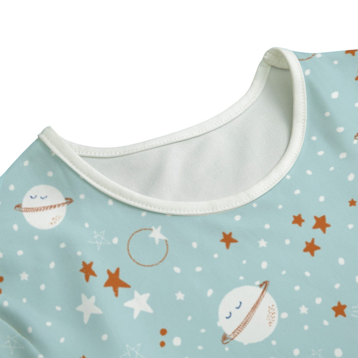 Adult ABDL Space Bodysuit | Planet & Star Print Onesie for Adults