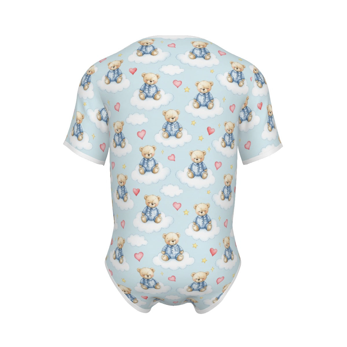 Sleepy Bodysuit Bear on Cloud Adult Onesie | Light Blue ABDL Bodysuit