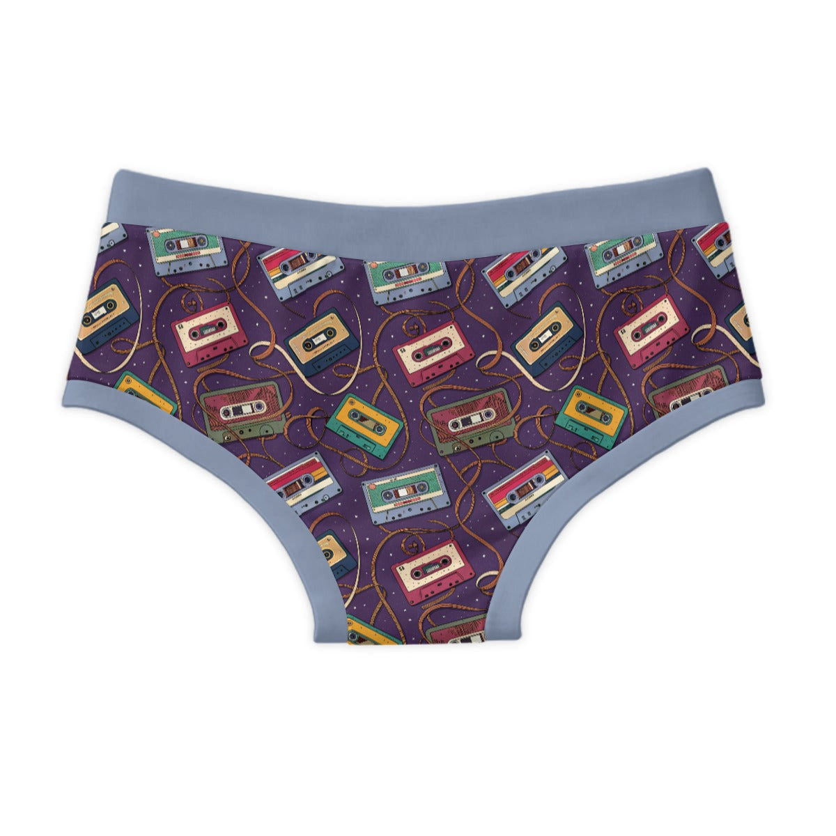 ABDL Adult Briefs - Retro Cassette Tape Print 100% Cotton Undershorts