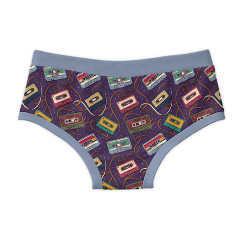 ABDL Adult Briefs - Retro Cassette Tape Print 100% Cotton Undershorts