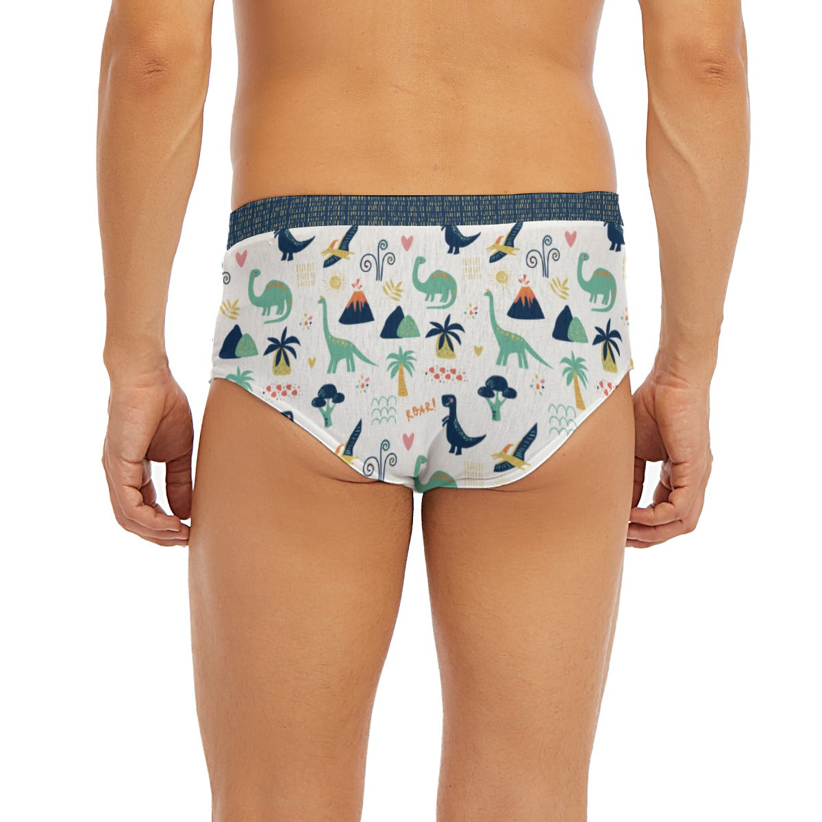 ABDL Dinosaur Briefs for Adults | Cute Dinosaur Print Men's Underwear | Adult Baby Briefs