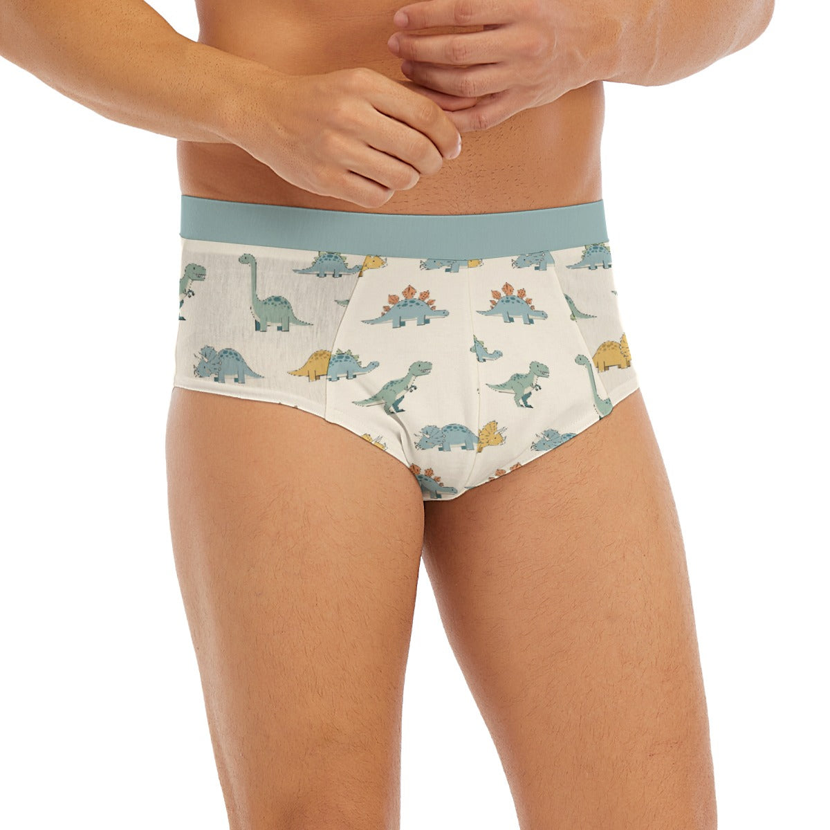 ABDL Dinosaur Briefs for Adults | Cute Dino Print Men's Underwear | Adult Baby Briefs