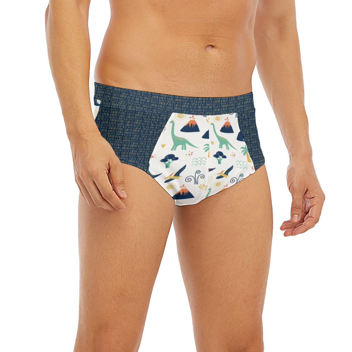ABDL Dinosaur Briefs for Adults | Cute Dinosaur Print Men's Underwear | Adult Baby Briefs