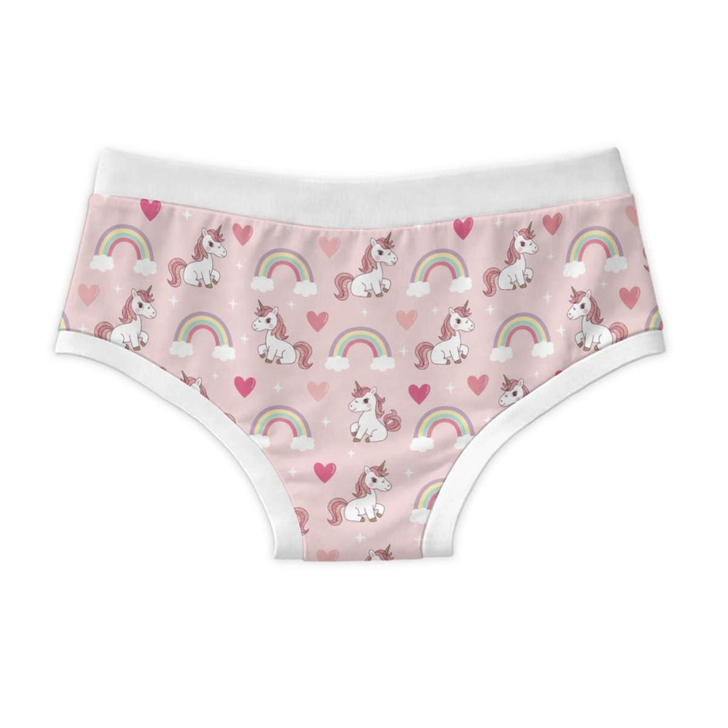 Adult Unicorn Briefs, 100% Cotton Underwear, Pink Unicorn Kawaii Briefs, Cute Rainbow Underwear, ABDL Clothing, Adult Baby Briefs, S-3XL