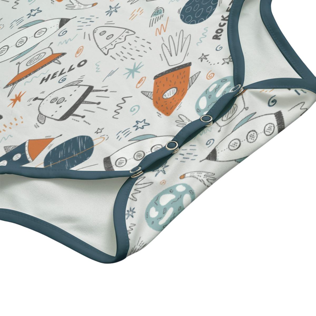 Adult Onesie, ABDL Bodysuit, Space Print Bodysuit, Adult Baby Onesie, Kawaii Alien Romper, Little Space Outfit, Adaptive Underwear