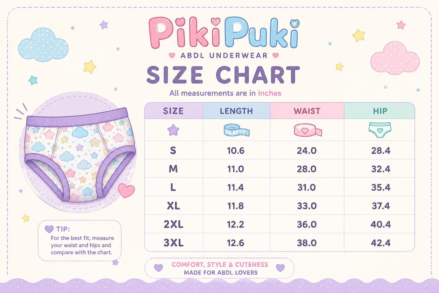 Adult Unicorn Briefs, 100% Cotton Underwear, Cute Kawaii Unicorn Briefs, ABDL Clothing, Adult Baby Underwear, Rainbow Unicorn, S-3XL