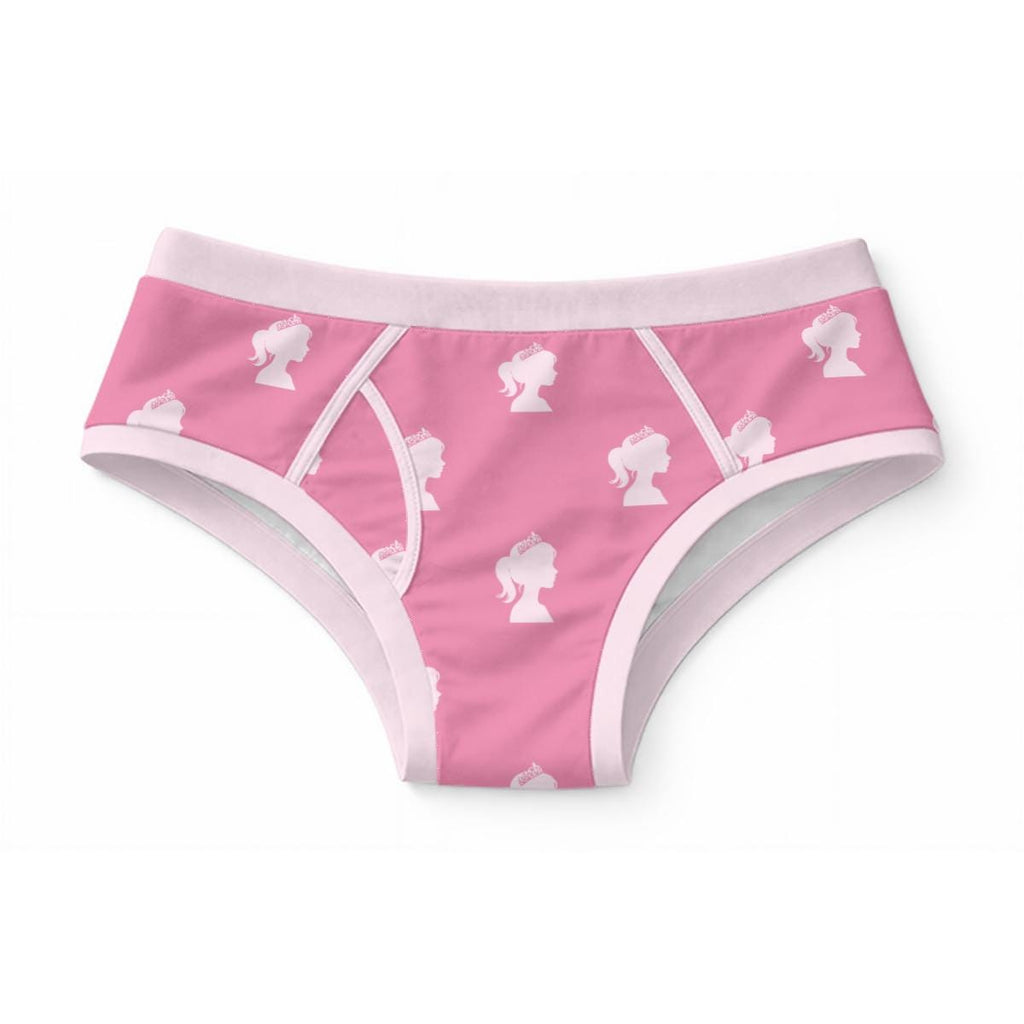 Pink Princess Briefs for Men, Cute Women's Style Men's Underwear, 100% Cotton Pink Briefs, Feminine Novelty Underwear, ABDL Briefs