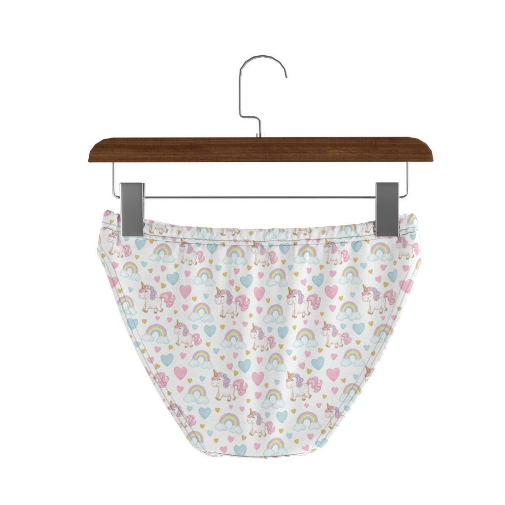 ABDL Unicorn Panties for Women, Adult Baby Underwear, Cute Rainbow Briefs, Pastel Women's Underwear, Soft Stretch Panties, S-5XL