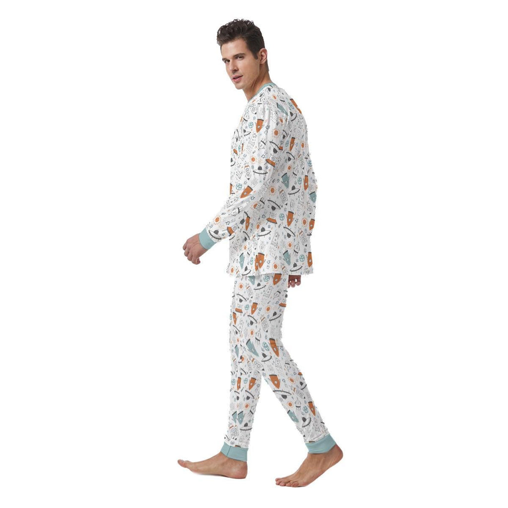 Mens Pajama Set, Soft Sleepwear for Men, Long Sleeve Pajamas, Comfortable Loungewear Set, Men's Two Piece Pajama Set, Gift for Him