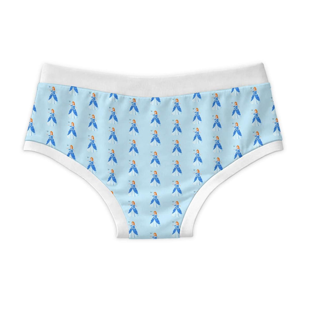 Blue Princess Briefs for Men, 100% Cotton Men's Underwear, Cute Blue Novelty Briefs, Feminine Princess Underwear, ABDL Adult Baby Briefs