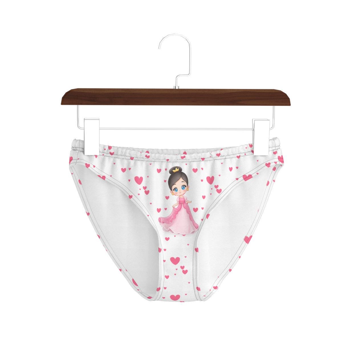 ABDL Princess Castle Panties for Women, Adult Baby Underwear, Cute Fairy Tale Briefs, Pink Kawaii Panties, Soft Stretch Underwear, S-5XL