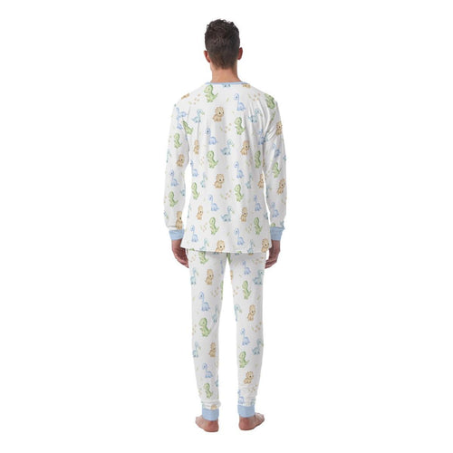 ABDL Dinosaur Pajamas, Adult Baby Pajama Set, Dino Sleepwear, Cute Adult Onesie Alternative, Little Space Loungewear, Kawaii Men's Pajamas