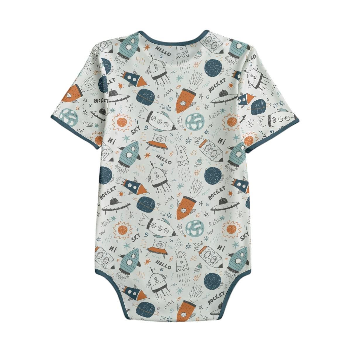 Adult Onesie, ABDL Bodysuit, Space Print Bodysuit, Adult Baby Onesie, Kawaii Alien Romper, Little Space Outfit, Adaptive Underwear