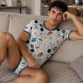 Adult Onesie, ABDL Bodysuit, Space Print Bodysuit, Adult Baby Onesie, Kawaii Alien Romper, Little Space Outfit, Adaptive Underwear