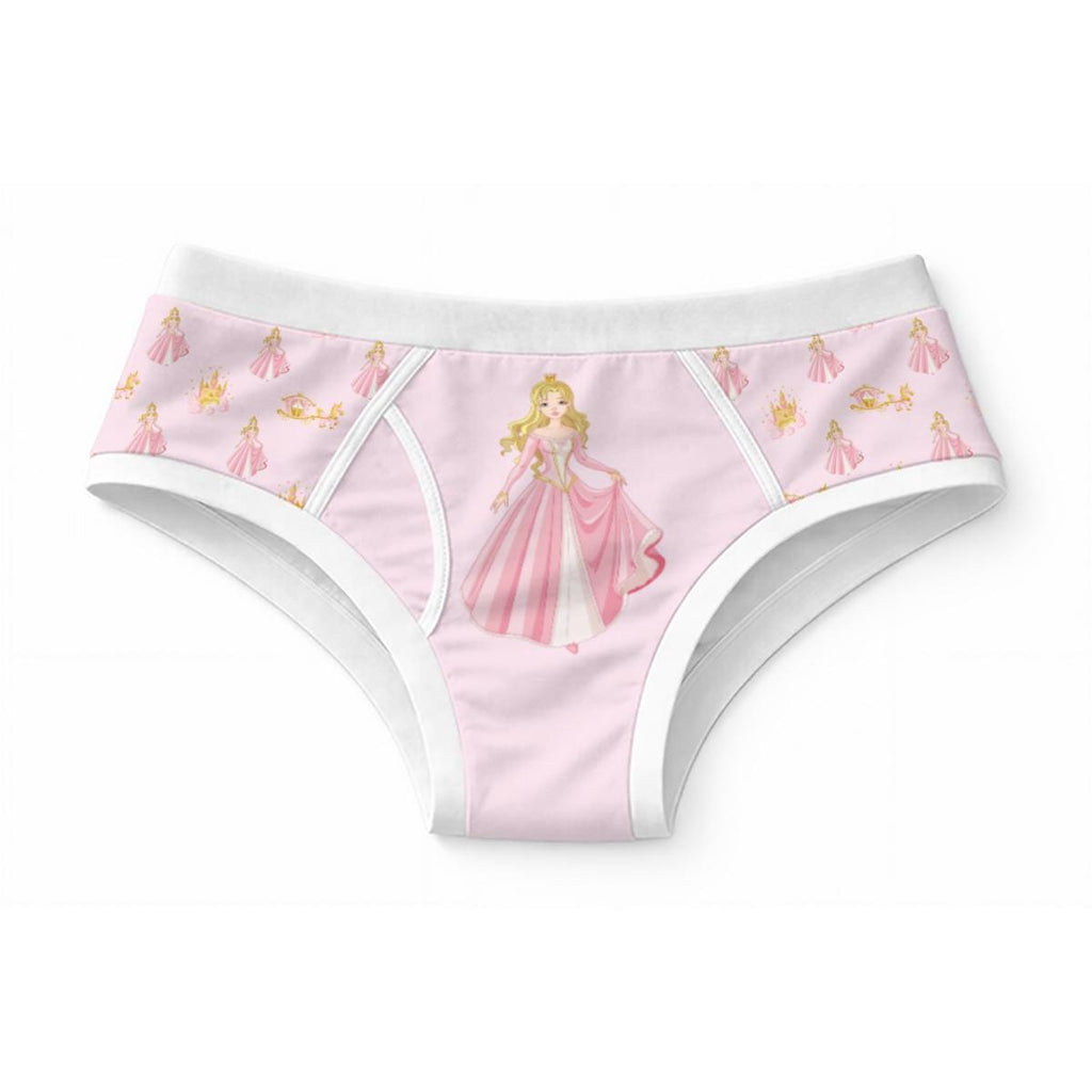 Men's Princess Briefs, Cute Pink Cotton Underwear for Men, Adult Baby Diaper Lover Briefs, Gay Pride Novelty Underwear, 100% Cotton