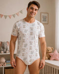Adult Onesie ABDL, Elephant Bodysuit, Adult Baby Onesie, Cute Elephant Romper, Little Space Clothing, Kawaii Onesie, ABDL Gift