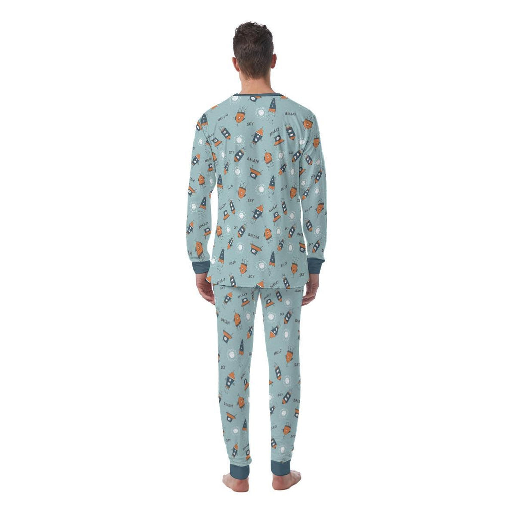 ABDL Rocket Pajamas, Adult Baby Sleepwear, Space Pajama Set, Little Space Clothes, Cute Rocket Loungewear, Kawaii ABDL Clothing