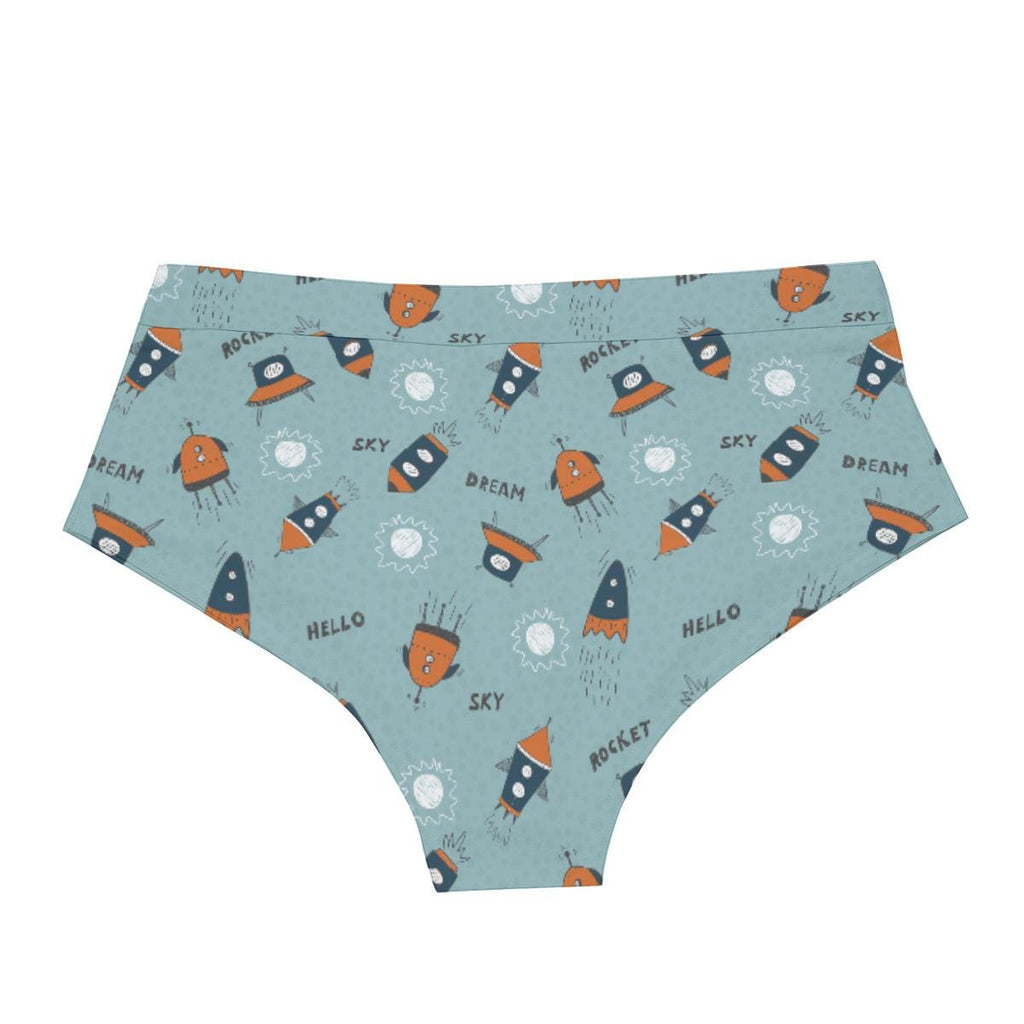 ABDL Men's Rocket Underwear, Adult Baby Briefs, Diaper Lover Low Rise Briefs, Cute Space Underwear, ABDL Clothing, Men's Underwear S-5XL