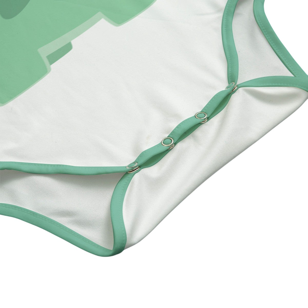 Adult Baby Onesie Green Dinosaur Print – ABDL Bodysuit Short Sleeve