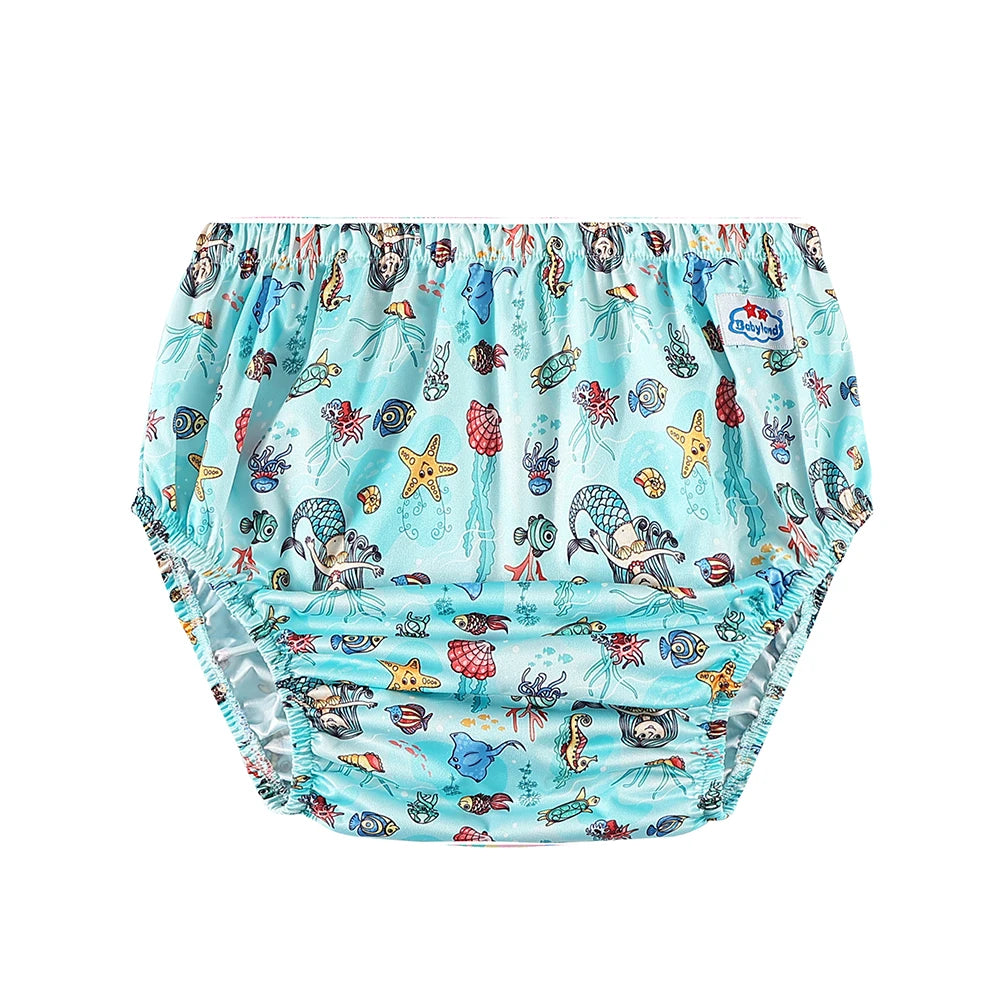 Sea - Adult Cloth Diaper Cover Waterproof Reusable Incontinence Brief | ABDL & Special Needs