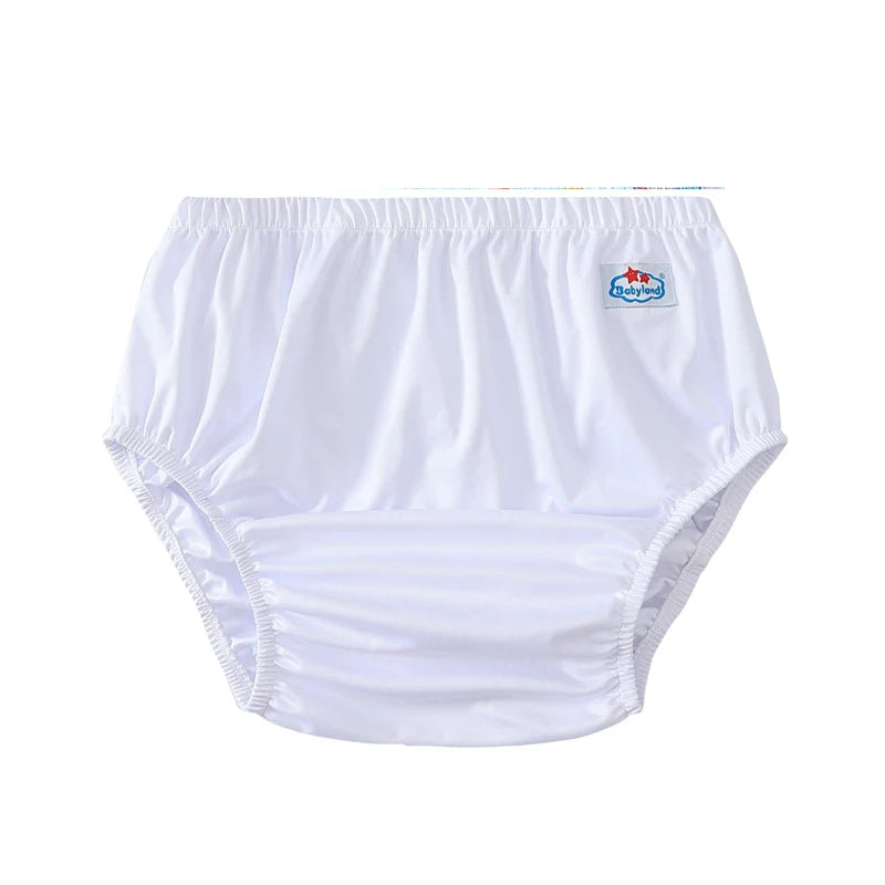 White - Adult Cloth Diaper Cover Waterproof Reusable Incontinence Brief | ABDL & Special Needs