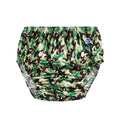 Green Camouflage - Adult Cloth Diaper Cover Waterproof Reusable Incontinence Brief | ABDL & Special Needs