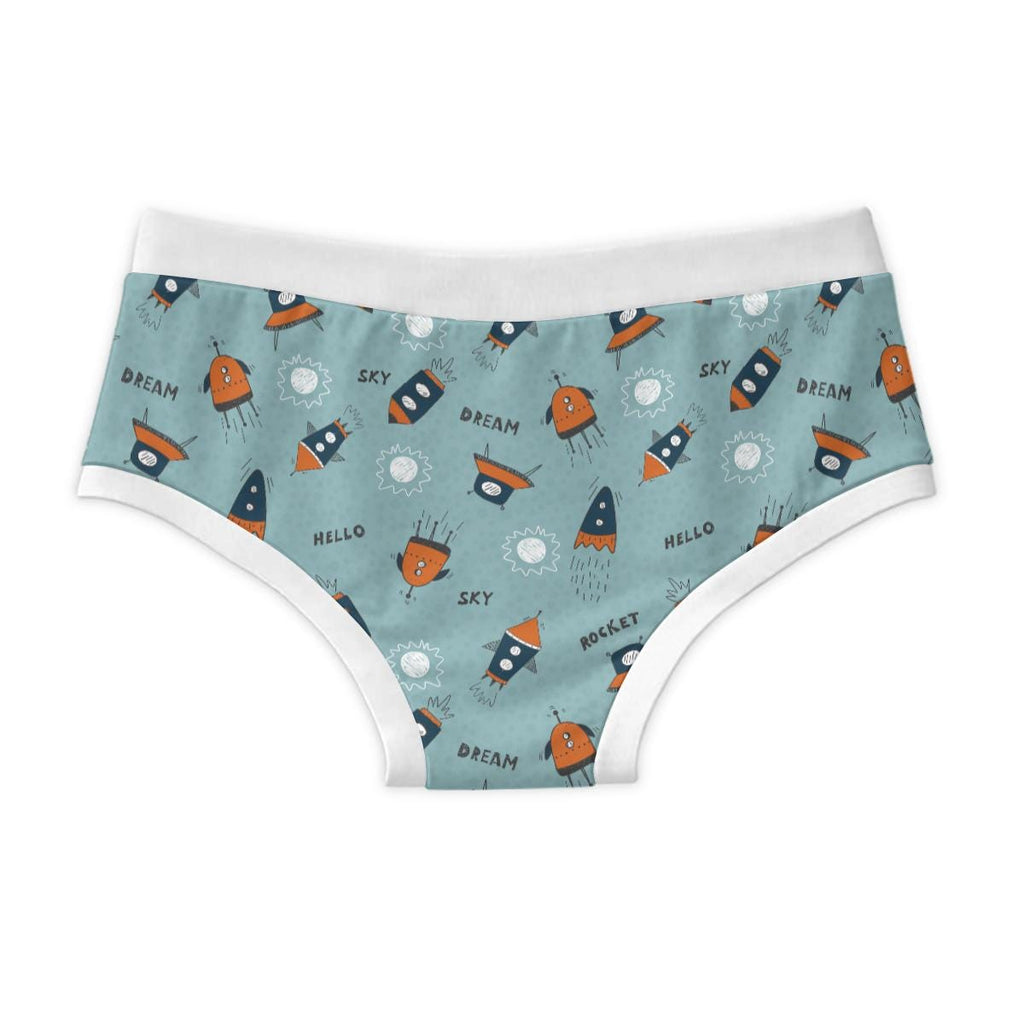 ABDL Rocket Briefs for Adults, 100% Cotton Men's Underwear, Cute Space Print, Adult Baby Underwear, Novelty Briefs