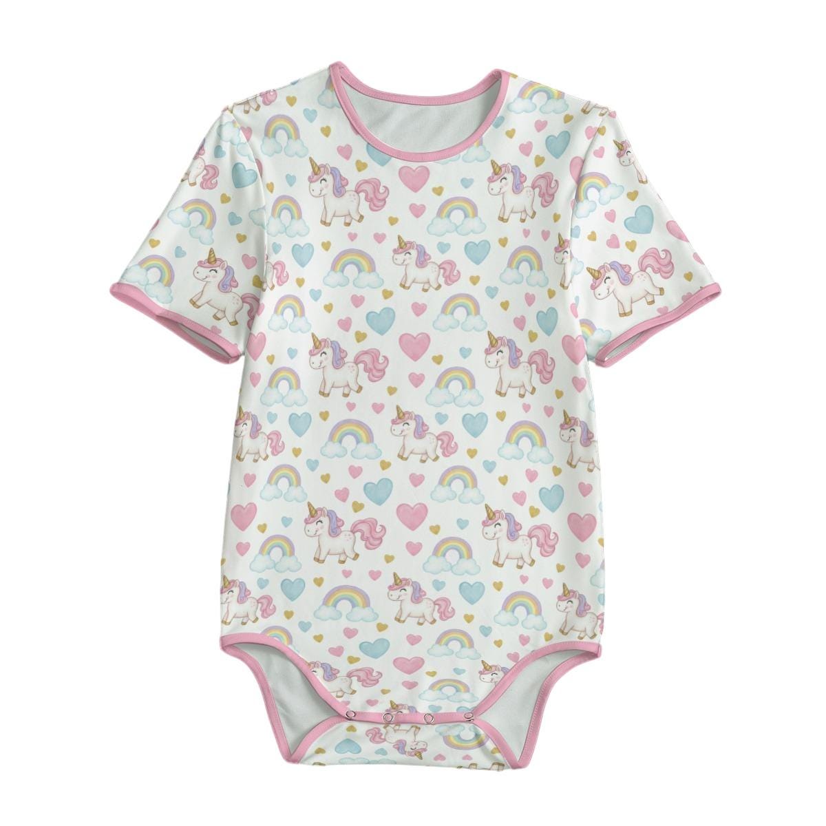 Adult Onesie ABDL, Unicorn Bodysuit, Adult Baby Onesie, Little Space Clothing, Pastel Unicorn Romper, Kawaii Bodysuit, ABDL Gift