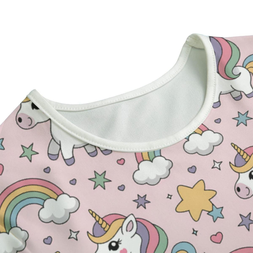 Pink Unicorn Bodysuit, ABDL Adult Baby Onesie, Rainbow Unicorn Romper, Cute Adult Bodysuit, Pastel Unicorn Clothing, ABDL Outfit