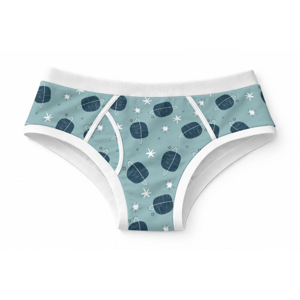 ABDL Briefs for Adults, 100% Cotton Men's Underwear, Space Print Briefs, Adult Baby Underwear, Soft Cute Kawaii Underwear