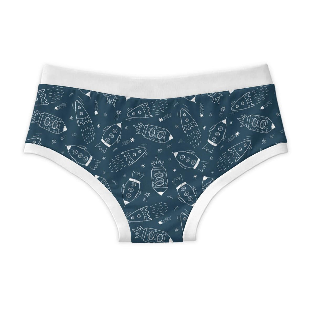 ABDL Space Briefs for Adults, 100% Cotton Men's Underwear, Rocket Print Briefs, Adult Baby Underwear, Cute Space Briefs