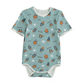 Teal Space Rocket Adult Onesie | Retro Galaxy ABDL Bodysuit