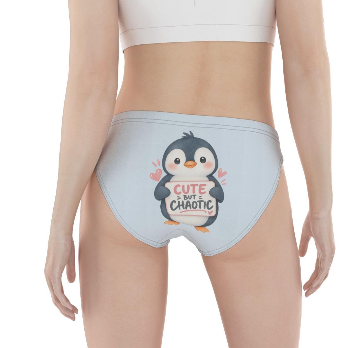 ABDL Penguin Panties for Women, Adult Baby Underwear, Cute Penguin Briefs, Kawaii Women's Underwear, Soft Stretch Panties, S-5XL