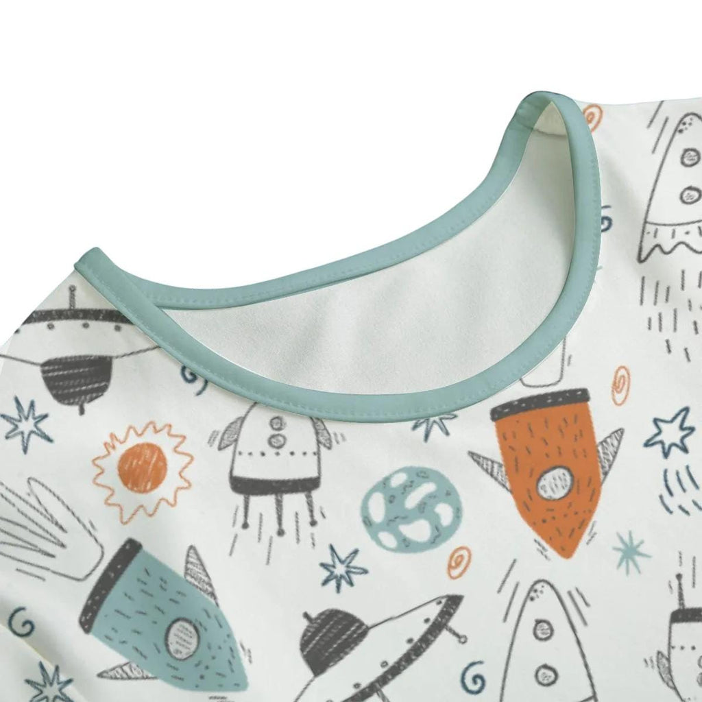 Adult Onesie ABDL, Space Bodysuit, Adult Baby Onesie, Little Space Clothing, Rocket Print Romper, Kawaii Bodysuit, ABDL Gift