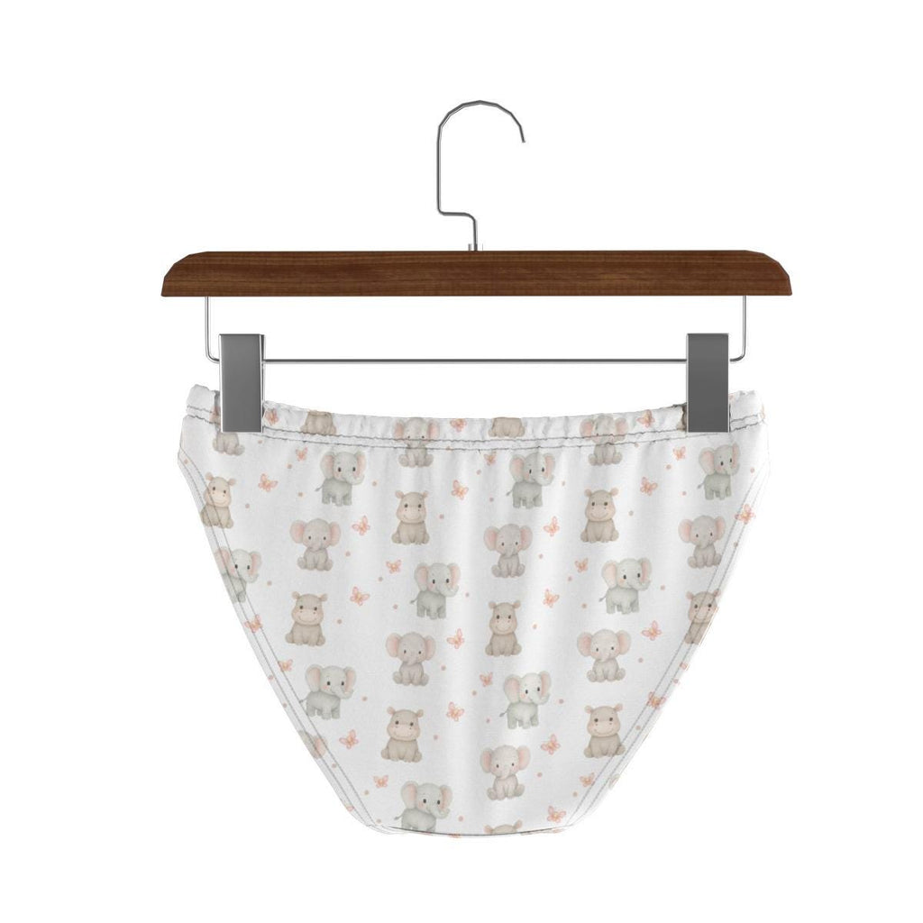 ABDL Elephant Panties for Women, Adult Baby Underwear, Cute Elephant Briefs, Kawaii Women's Underwear, Soft Stretch Panties, S-5XL