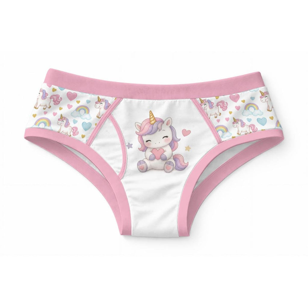 Men's Unicorn Brief 100% Cotton, Kawaii Men's Underwear, Cute Unicorn Brief, Funny Men's Underwear, Magical But Messy, Adult Brief