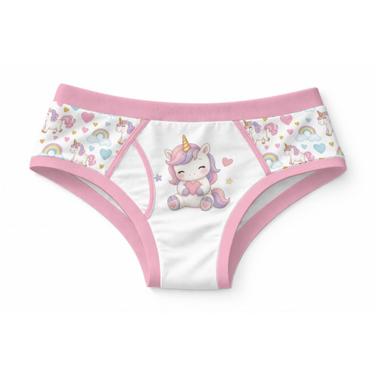 Men's Unicorn Brief 100% Cotton, Kawaii Men's Underwear, Cute Unicorn Brief, Funny Men's Underwear, Magical But Messy, Adult Brief
