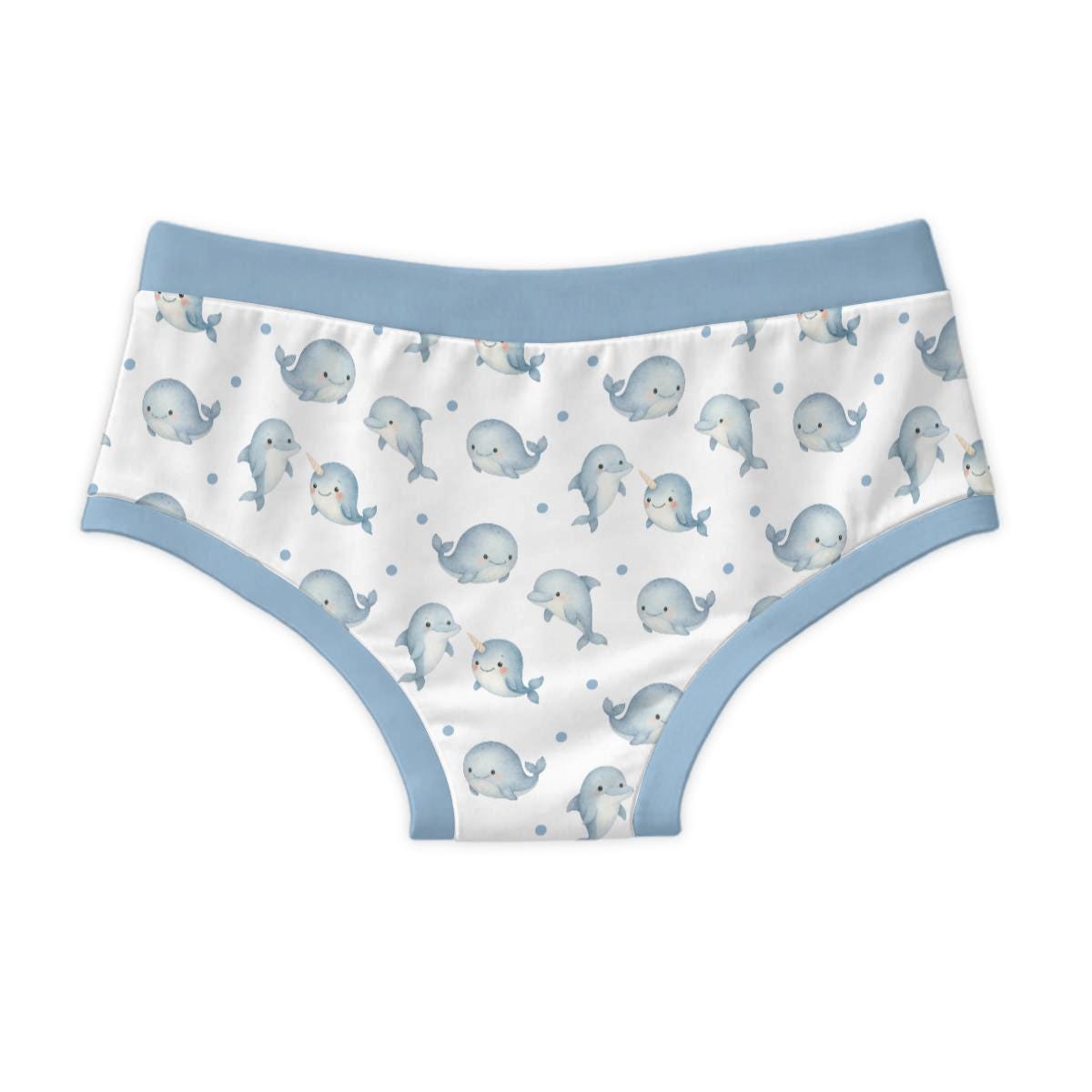 Men's Dolphin Briefs | 100% Cotton Underwear | Cute Dolphin Print | Soft Cotton Men's Briefs | Fun Ocean Underwear
