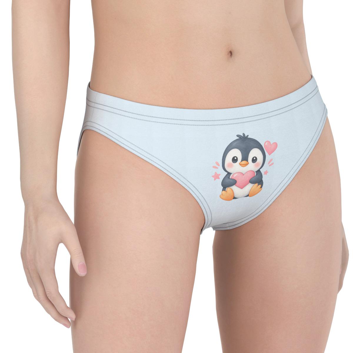 ABDL Penguin Panties for Women, Adult Baby Underwear, Cute Penguin Briefs, Kawaii Women's Underwear, Soft Stretch Panties, S-5XL