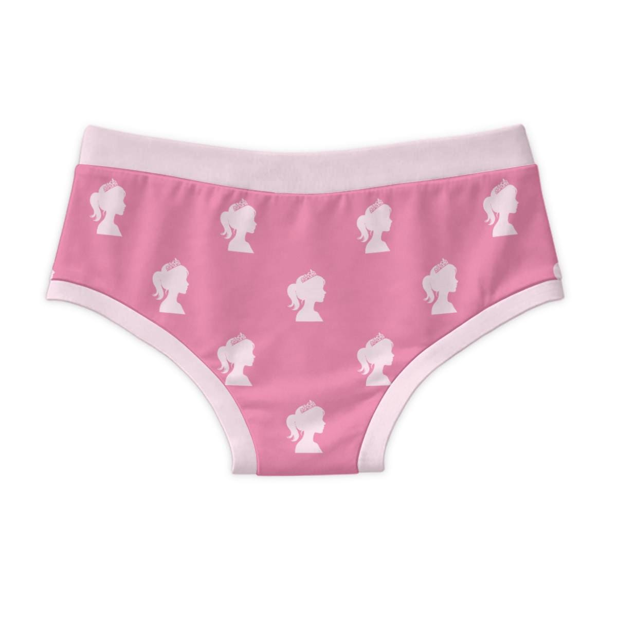 Pink Princess Briefs for Men, Cute Women's Style Men's Underwear, 100% Cotton Pink Briefs, Feminine Novelty Underwear, ABDL Briefs