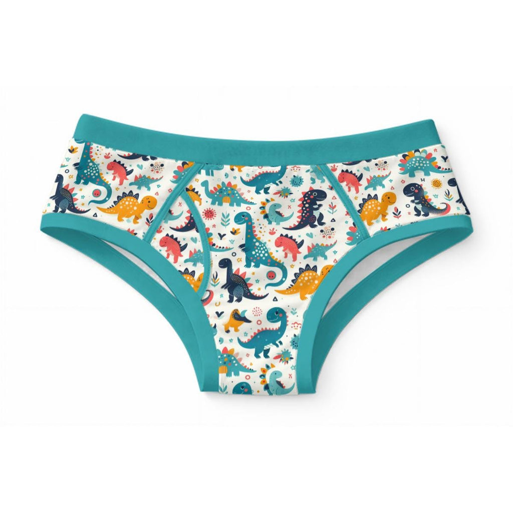 Dinosaur Adult Briefs – Cute Dino Print Underwear, ABDL Diaper Cover, Playful Dinosaur Panties, Kawaii Adult Briefs