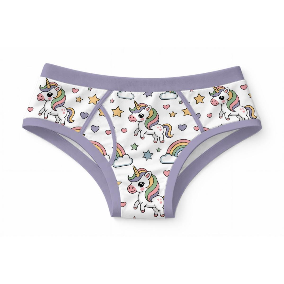 Unicorn Briefs for Men, Cute Rainbow Unicorn Underwear, 100% Cotton Men's Briefs, Colorful Novelty Underwear, ABDL Adult Baby Briefs